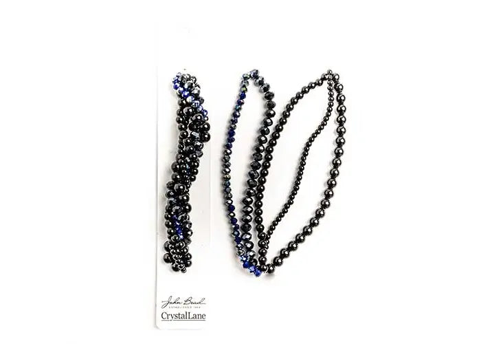 Crystal Lane Diy Twisted Bead Strands Black Tulip