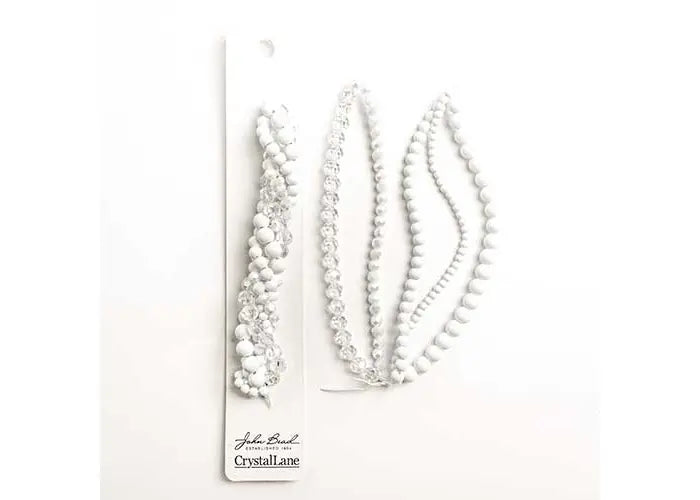 Crystal Lane Diy Twisted Bead Strands Iceberg Rose