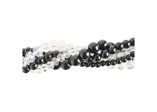 Crystal Lane Diy Twisted Bead Strands Black Dalia