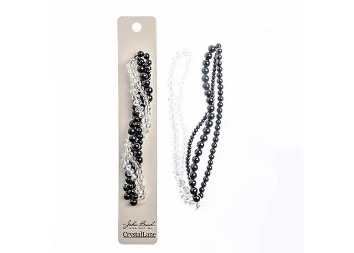 Crystal Lane Diy Twisted Bead Strands Black Dalia