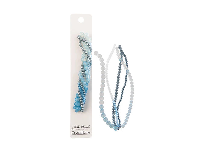 Crystal Lane Diy Twisted Bead Strands Blue Sky
