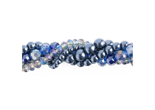 Crystal Lane Diy Twisted Bead Strands Forget-me-not