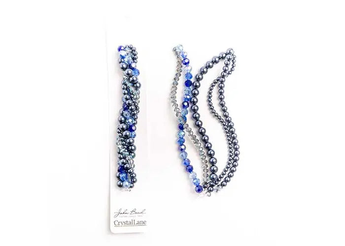 Crystal Lane Diy Twisted Bead Strands Forget-me-not