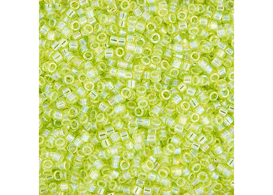 Miyuki Delica 11/0 Chartreuse Transparent Ab Db-174