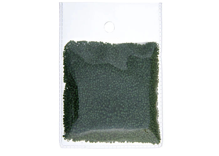 Miyuki Delica 11/0 Green Jade Opaque Matte-dyed Db-797