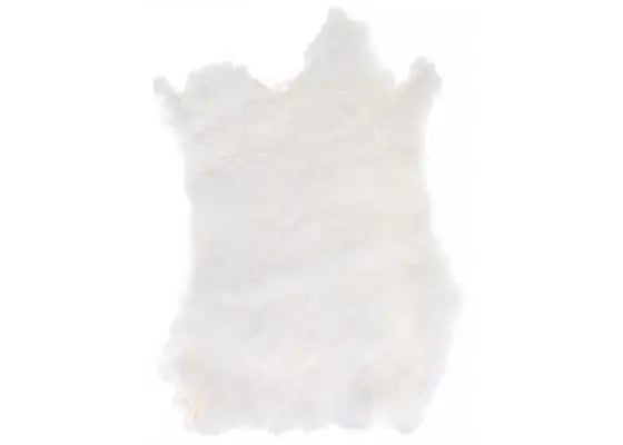 Rabbit Fur Skin - Low Grade Apx 11x15in White