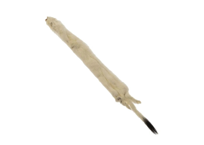 ERMINE FUR SKIN SMALL 12IN APROX WHITE