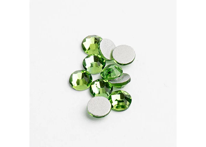 CRYSTAL LANE DIY FLAT BACK RHINESTONES SS20(4.7MM) PERIDOT 144PCS