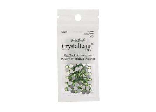 Crystal Lane Diy Flat Back Rhinestones Ss20(4.7mm) Peridot 144pcs