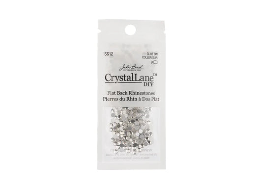 Crystal Lane Diy Flat Back Rhinestones Ss12 (3mm) Crystal 432pcs