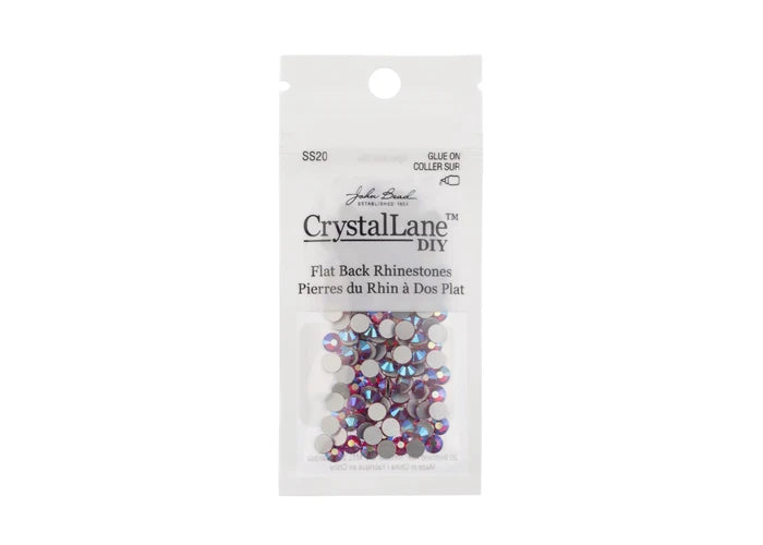 Crystal Lane Diy Flat Back Rhinestones Ss20(4.7mm) Siam Ab 144pcs
