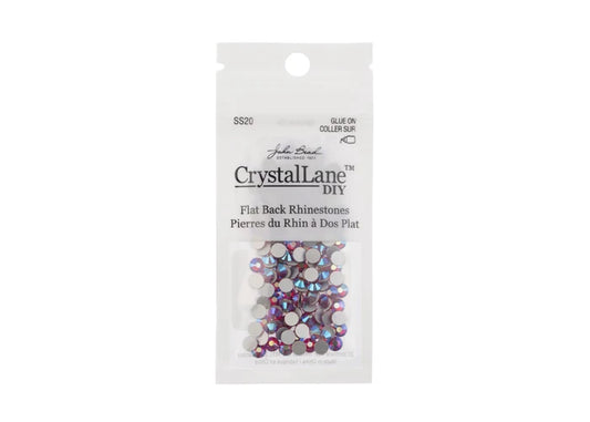 Crystal Lane Diy Flat Back Rhinestones Ss20(4.7mm) Siam Ab 144pcs