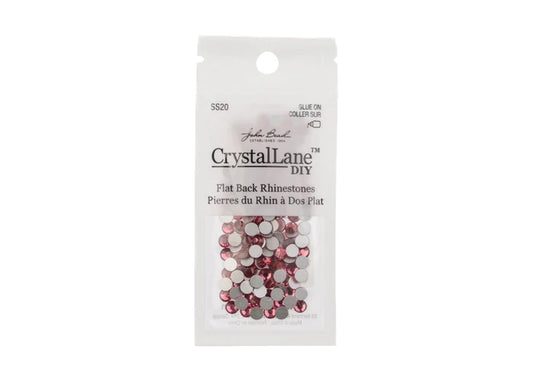 Crystal Lane Diy Flat Back Rhinestones Ss20(4.7mm) Light Rose 144pcs