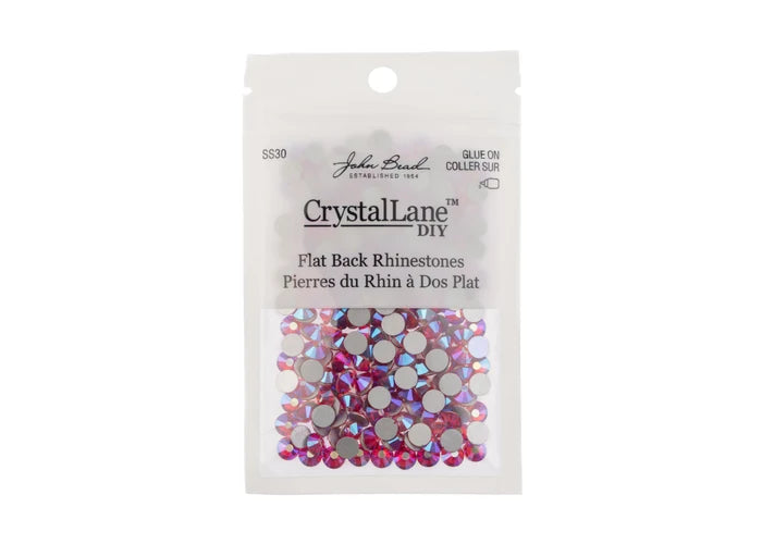 Crystal Lane Diy Flat Back Rhinestones Ss30(6.5mm) Siam Ab 288pcs