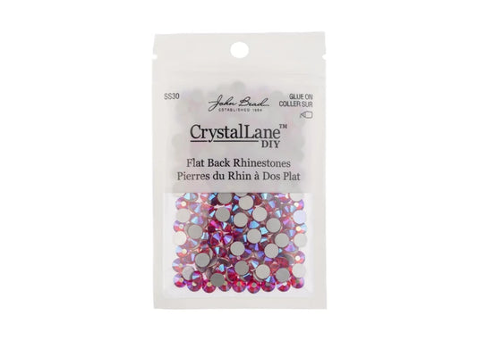 Crystal Lane Diy Flat Back Rhinestones Ss30(6.5mm) Siam Ab 288pcs