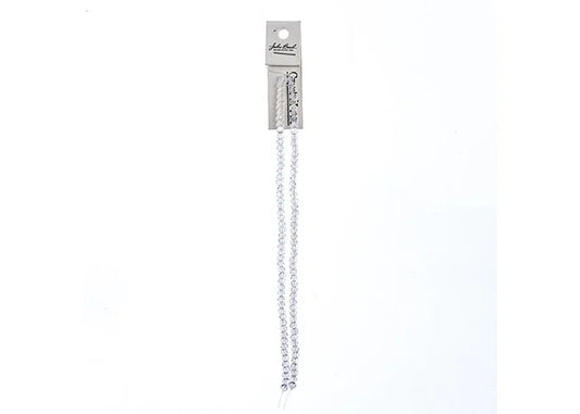 Crystal Lane Diy Rondelle 2 Strand 7in (apx110pcs) 3x4mm Transparent Crystal Ab