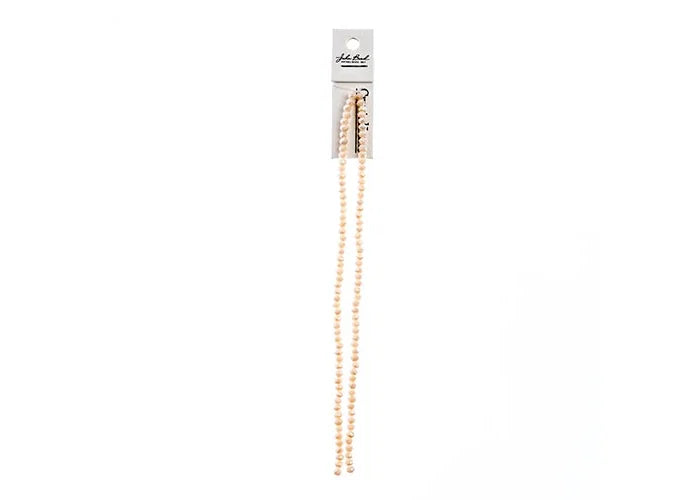 Crystal Lane Diy Rondelle 2 Strand 7in (apx110pcs) 3x4mm Opaque Cream Ab