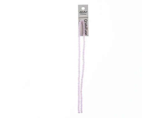 Crystal Lane Diy Rondelle 2 Strand 7in (apx110pcs) 3x4mm Opaque Pink