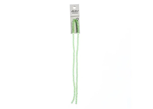 Crystal Lane Diy Rondelle 2 Strand 7in (apx110pcs) 3x4mm Opaque Light Green