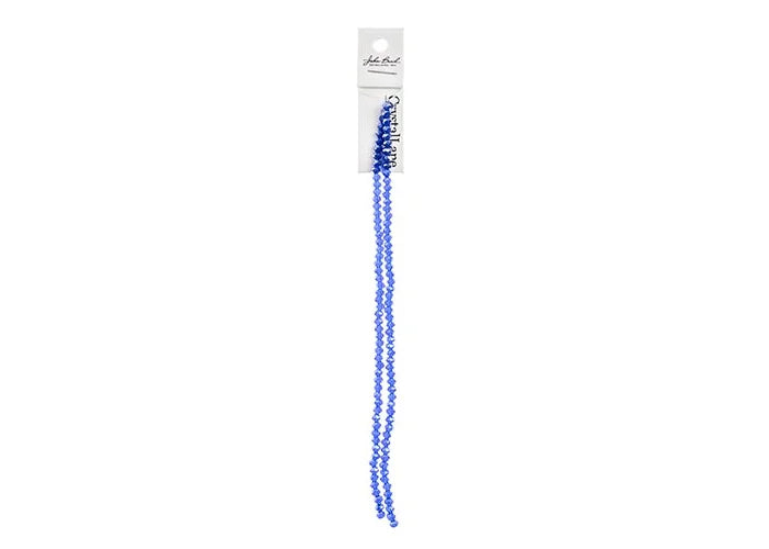 Crystal Lane Diy Rondelle 2 Strand 7in (apx110pcs) 3x4mm Transparent Sapphire Ab