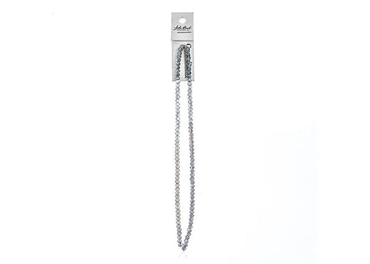 Crystal Lane Diy Rondelle 2 Strand 7in (apx110pcs) 3x4mm Transparent Green Luster