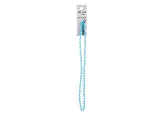 Crystal Lane Diy Rondelle 2 Strand 7in (apx110pcs) 3x4mm Opaque Blue