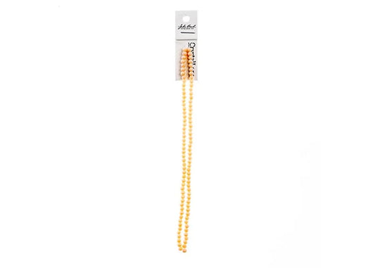 Crystal Lane Diy Rondelle 2 Strand 7in (apx110pcs) 3x4mm Opaque Cream