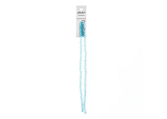 Crystal Lane Diy Rondelle 2 Strand 7in (apx110pcs) 3x4mm Transparent Blue Ab