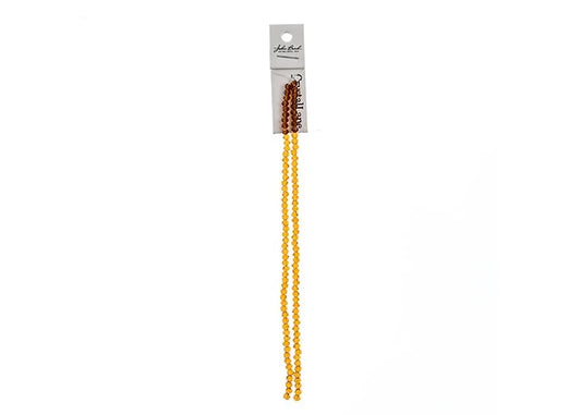 Crystal Lane Diy Rondelle 2 Strand 7in (apx110pcs) 3x4mm Transparent Amber