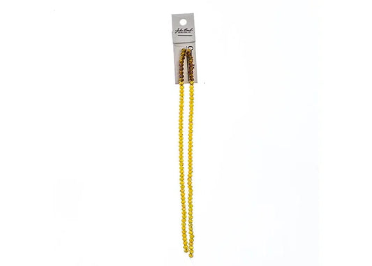 Crystal Lane Diy Rondelle 2 Strand 7in (apx110pcs) 3x4mm Transparent Light Amber W/purple Luster