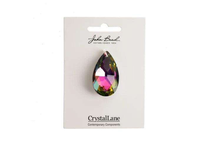 Crystal Lane Diy Faceted Teardrop 22x38mm Multi Color
