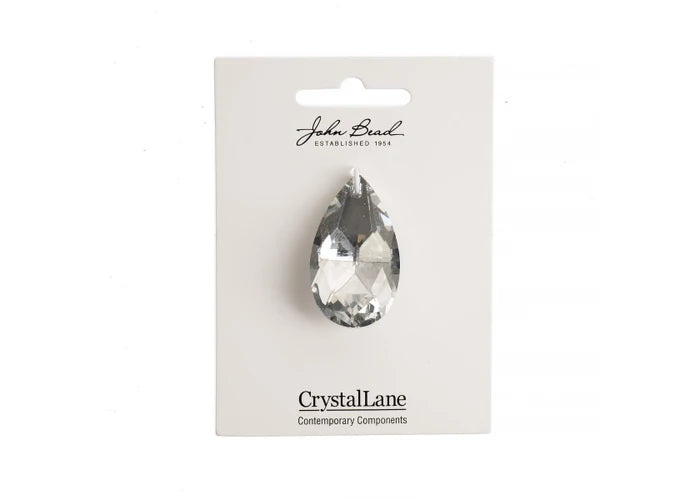 Crystal Lane Diy Faceted Teardrop 22x38mm Crystal
