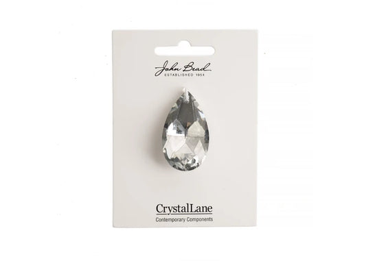 Crystal Lane Diy Faceted Teardrop 22x38mm Crystal