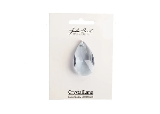 Crystal Lane Diy Faceted Teardrop 22x38mm Light Blue