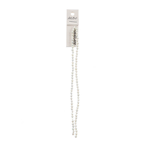 Crystal Lane Diy Bicone 2strand 7in (apx96pcs) 4mm Opaque White Ab