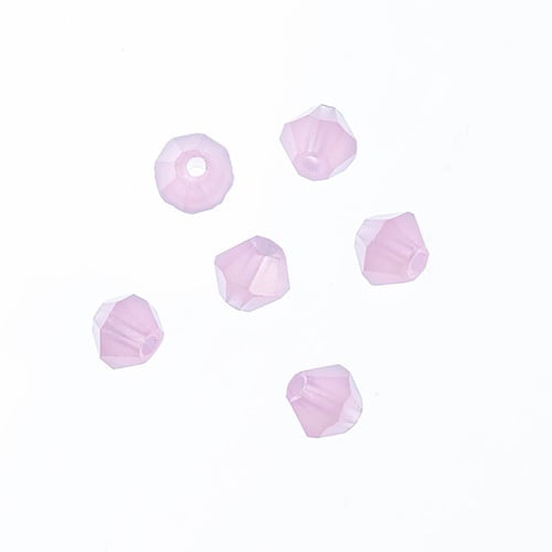 Crystal Lane Diy Bicone 2strand 7in (apx96pcs) 4mm Opaque Pink