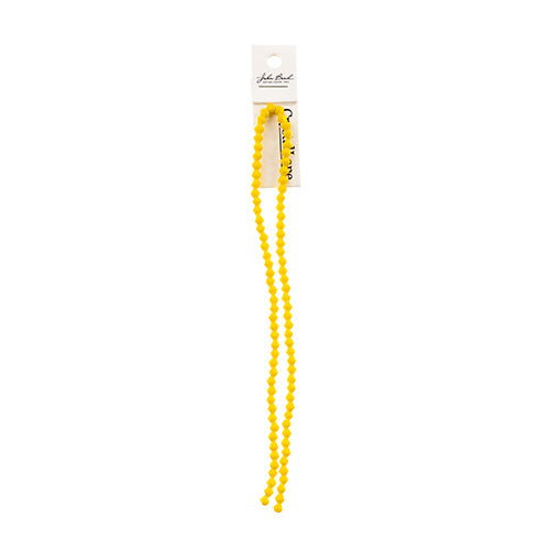 Crystal Lane Diy Bicone 2strand 7in (apx96pcs) 4mm Opaque Yellow