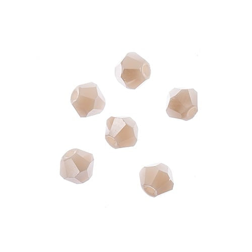 Crystal Lane Diy Bicone 2strand 7in (apx96pcs) 4mm Opaque Cream Ab