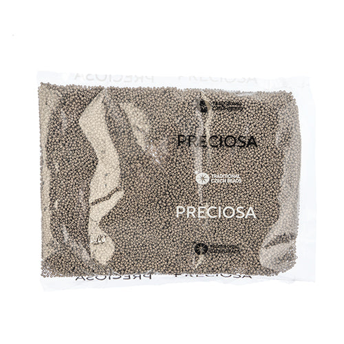 Czech Seed Bead 13/0 Cut Opaque Grey