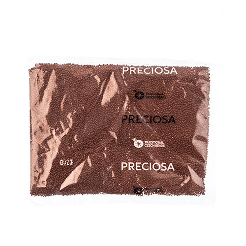 Czech Seed Bead 13/0 Cut Opaque Medium Dark Red