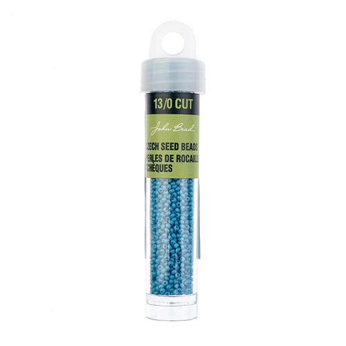 CZECH SEED BEAD 13/0 CUT OPAQUE BLUE