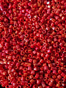 Red AB Delica 11/0 DB-214 - Turtle Island Beads And Silver