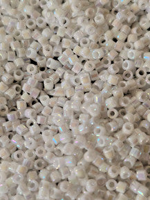 White Pearl AB Delica 11/0 DB-0202 - Turtle Island Beads And Silver