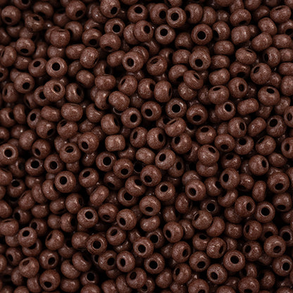 CZECH SEED BEAD 11/0 TERRA INTENSIVE DARK BROWN