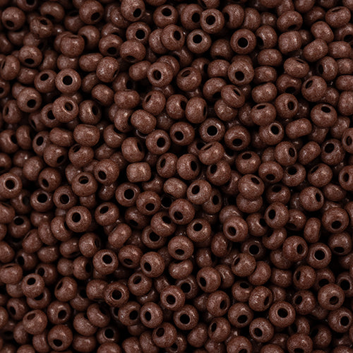 CZECH SEED BEAD 11/0 TERRA INTENSIVE DARK BROWN