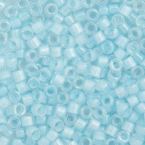 MIYUKI DELICA 11/0 AQUA AB LINED-DYED DB-78