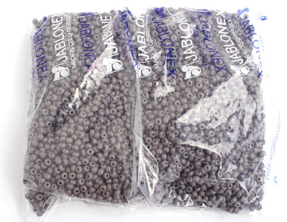 Czech Seed Bead/Pony Bead 6/0 Opaque Grey 500G