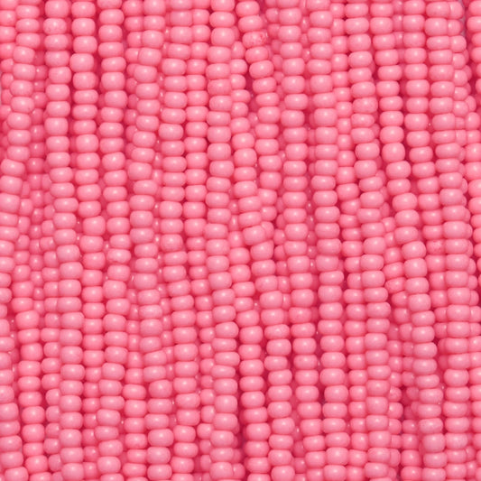 Czech Seed Beads, 11/0 – Solgel Chalk Pink (strung)