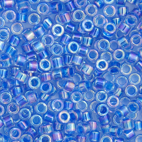 MIYUKI DELICA 11/0 BLUE AB LINED-DYED DB-77