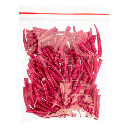 Dentalium Shell Ridged 30g/apx.100pcs 0.5in to 1in Fuchsia Oil Painted/water Resistant